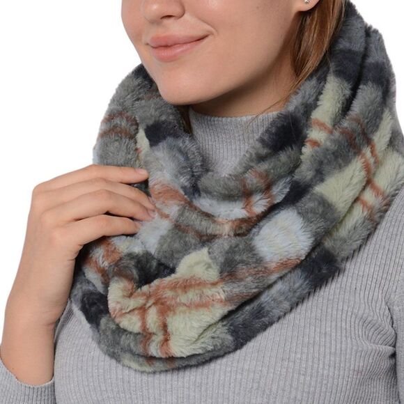 Accessories - Infinity Scarfs Plaid Green